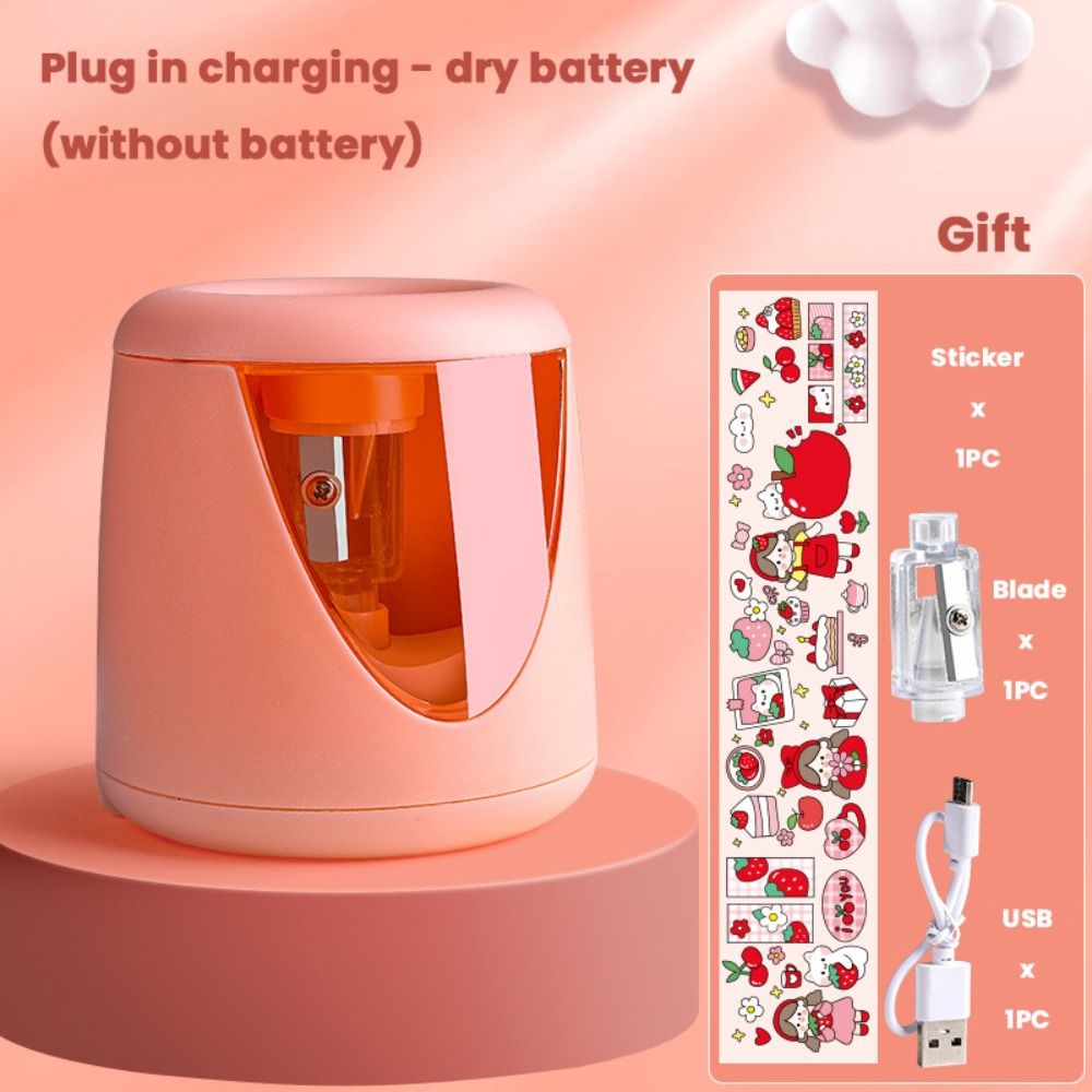 Electric Pencil Sharpener Usb - School Supplies Battery/USB/Charging Cartoon Creative Stationery