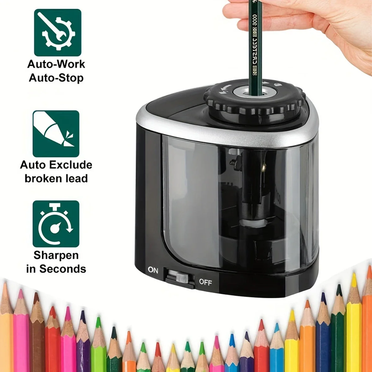 Desktop Electric Sharpener Ass - đánh giá và giá Electric Pencil Sharpener Usb