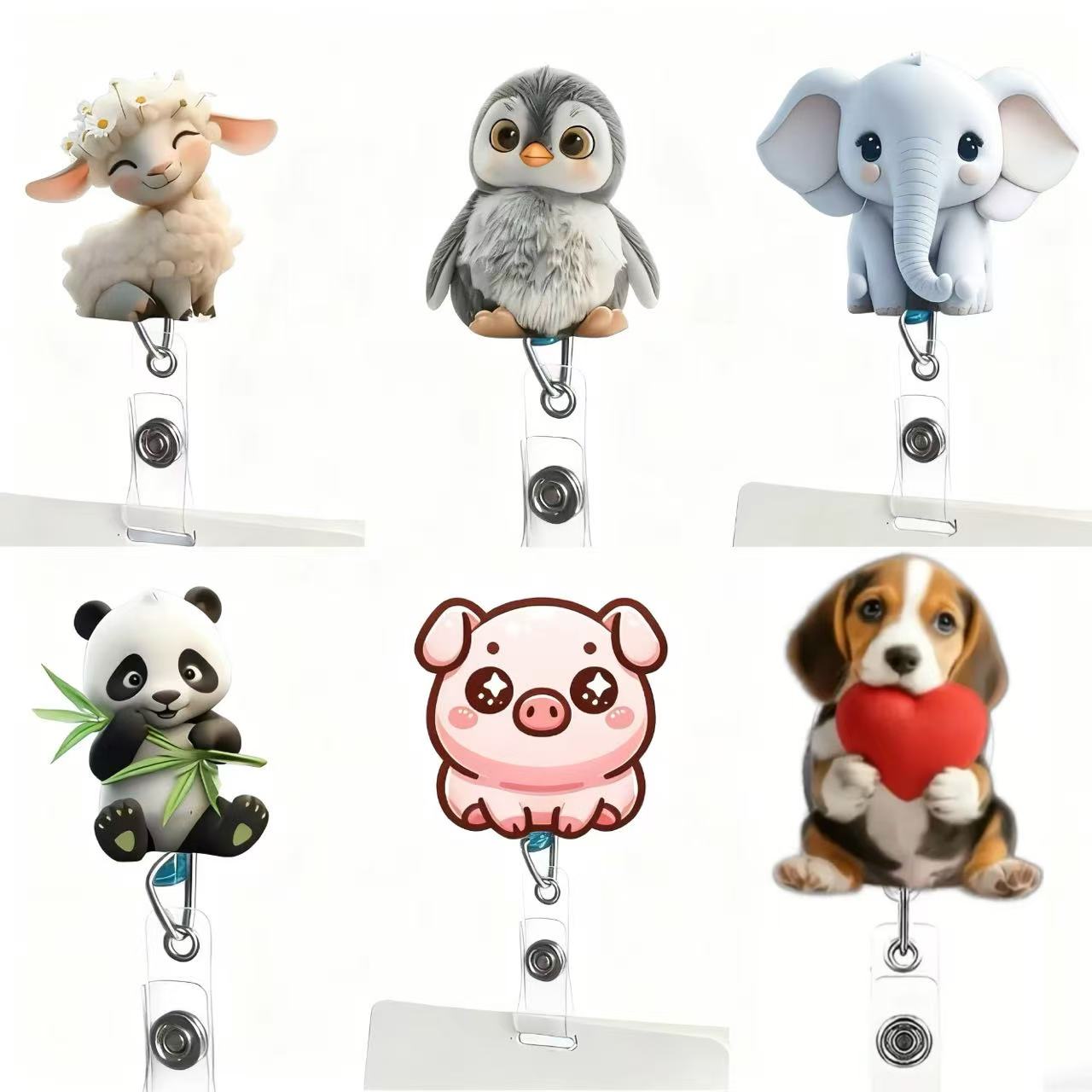 1PC Cute Cat Retractable Badge - đánh giá và giá School Supplies