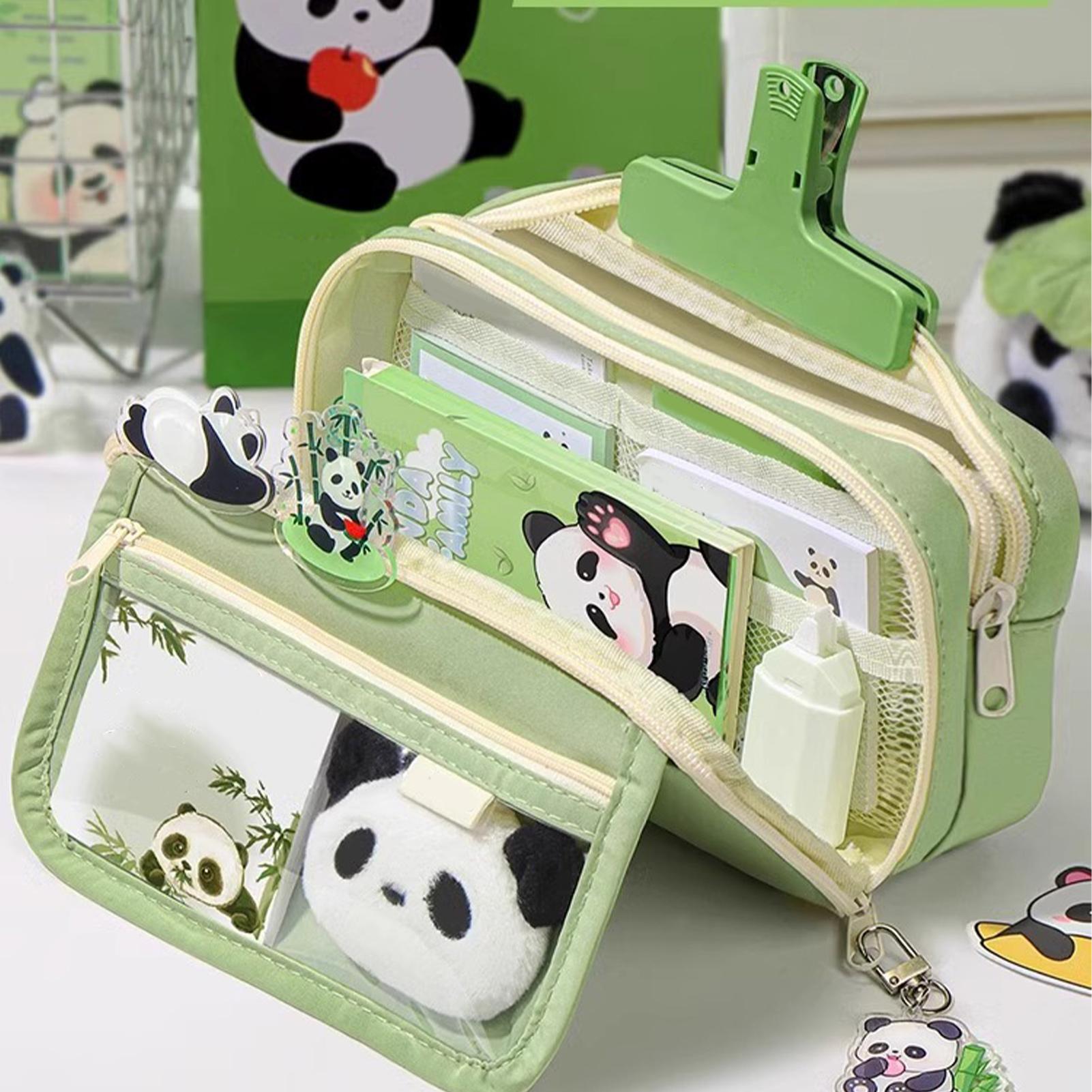 Aesthetic Pencil Case Panda Pe - đánh giá và giá Aesthetic Large Pencil Case Pouch