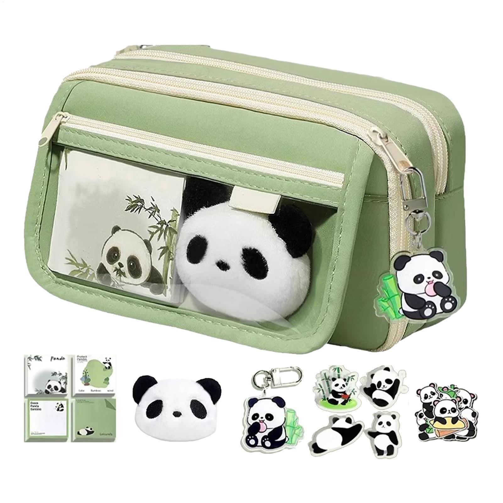 Aesthetic Pencil Case Panda Pe - đánh giá và giá Aesthetic Large Pencil Case Pouch