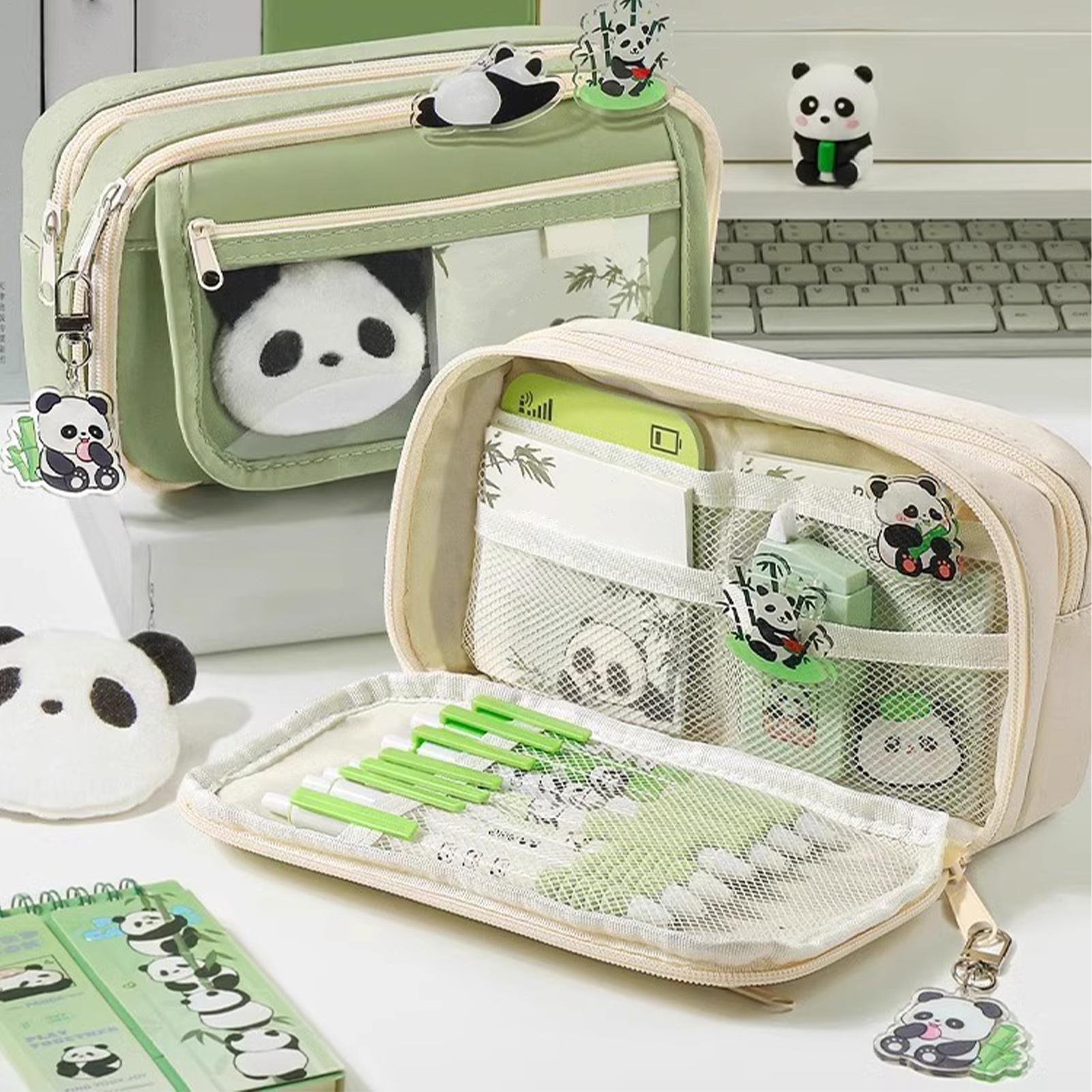 Aesthetic Pencil Case Panda Pe - đánh giá và giá Aesthetic Large Pencil Case Pouch