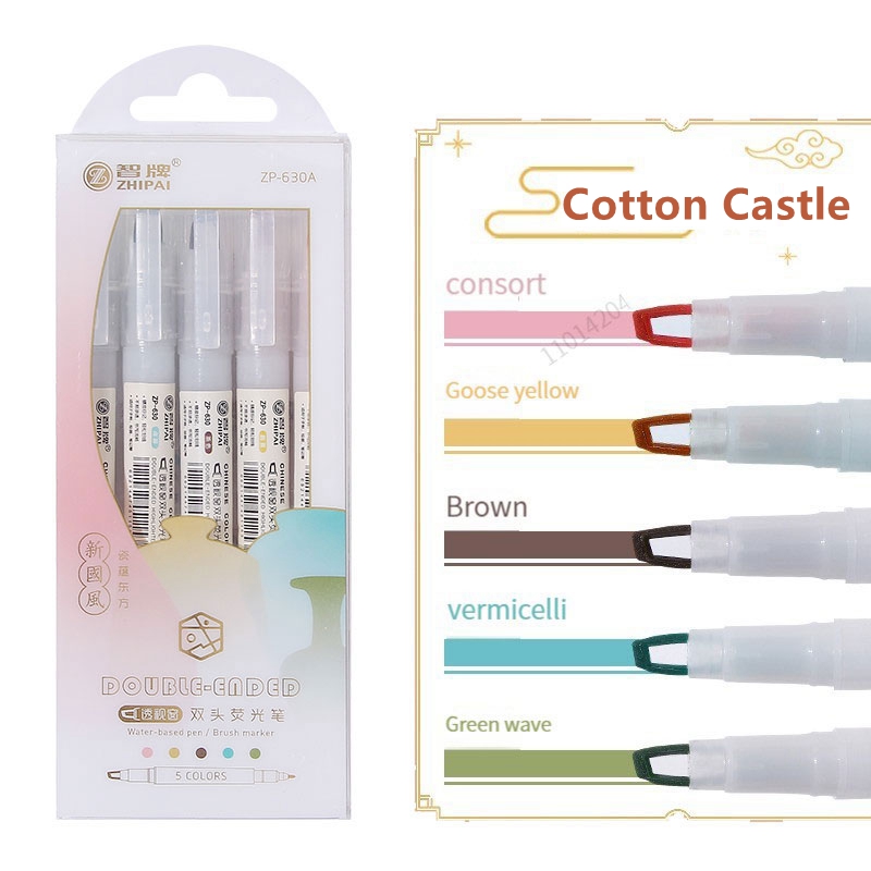 5 Cái/bộ Đôi Đầu Cao Cấp Bút K - đánh giá và giá Pastel Highlighter Set Double Ended