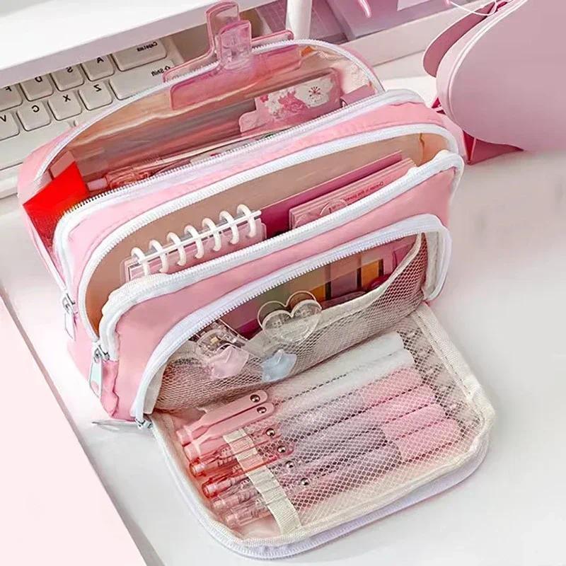 Portable Large Capacity Aesthe - đánh giá và giá Aesthetic Large Pencil Case Pouch
