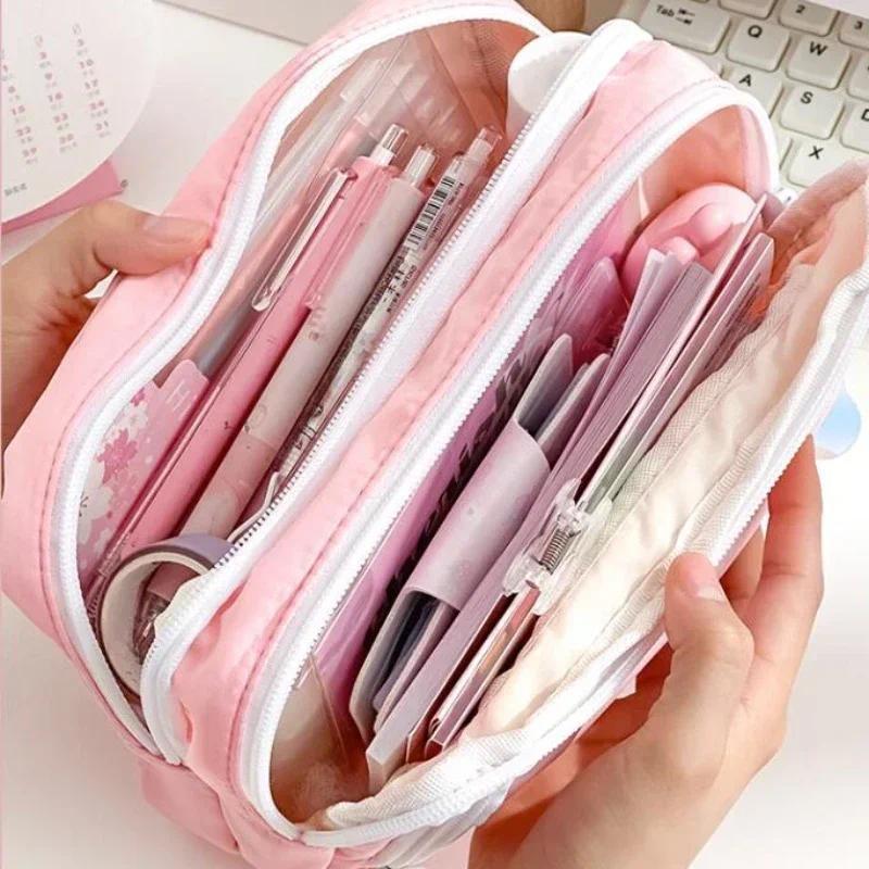 Portable Large Capacity Aesthe - đánh giá và giá Aesthetic Large Pencil Case Pouch