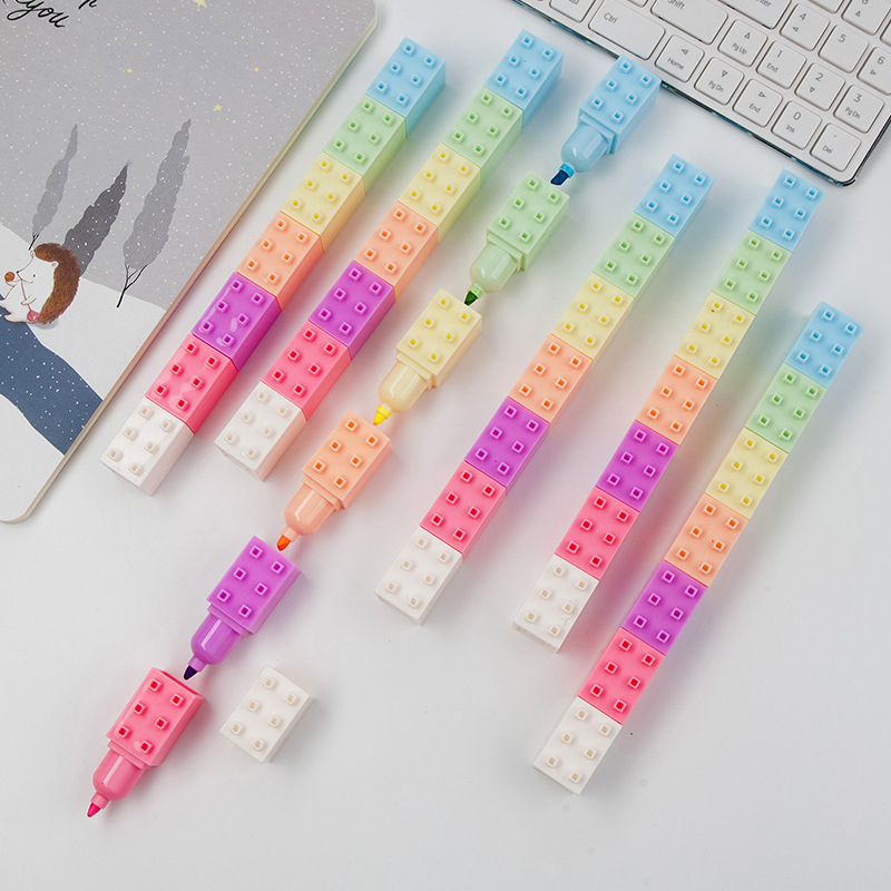 6 Màu Pastel Cơ Thể Khối Xây C - đánh giá và giá Pastel Highlighter Set Double Ended