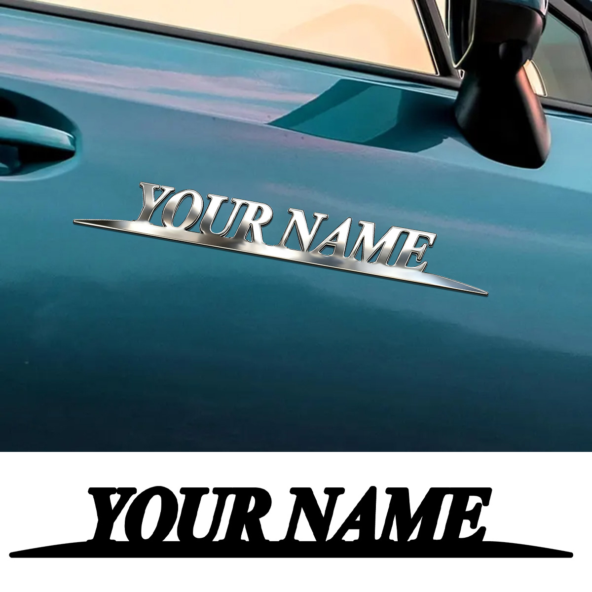 Metal Trendy YOUR NAME Sticker - đánh giá và giá School Supplies