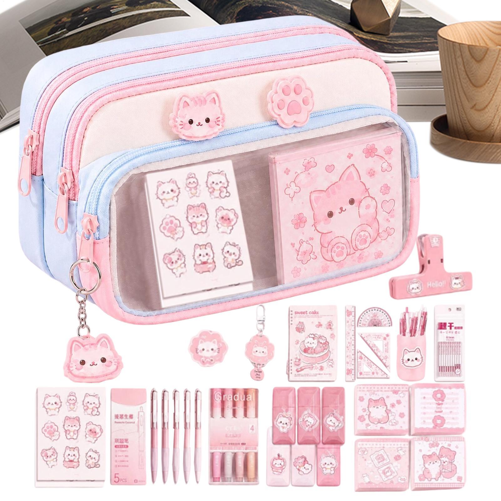 Pencil Pouch Large Capacity Zi - đánh giá và giá Aesthetic Large Pencil Case Pouch