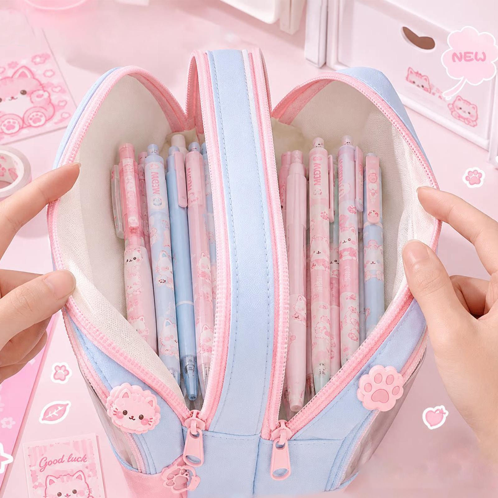 Pencil Pouch Large Capacity Zi - đánh giá và giá Aesthetic Large Pencil Case Pouch