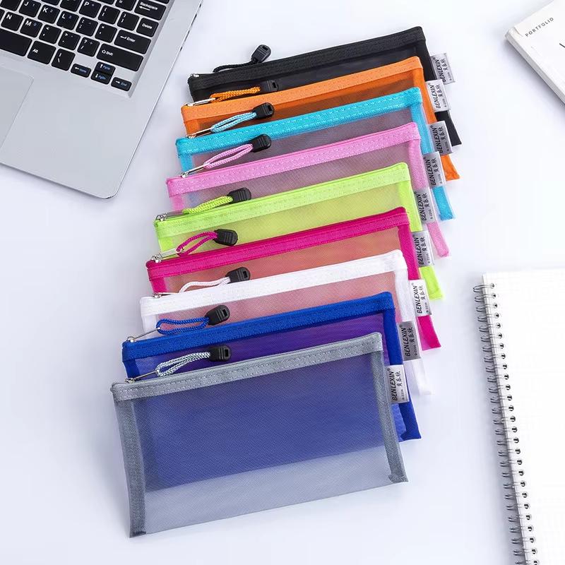 NEW Durable Zipper Mesh Pencil - đánh giá và giá Clear Mesh Pencil Pouch For Exam