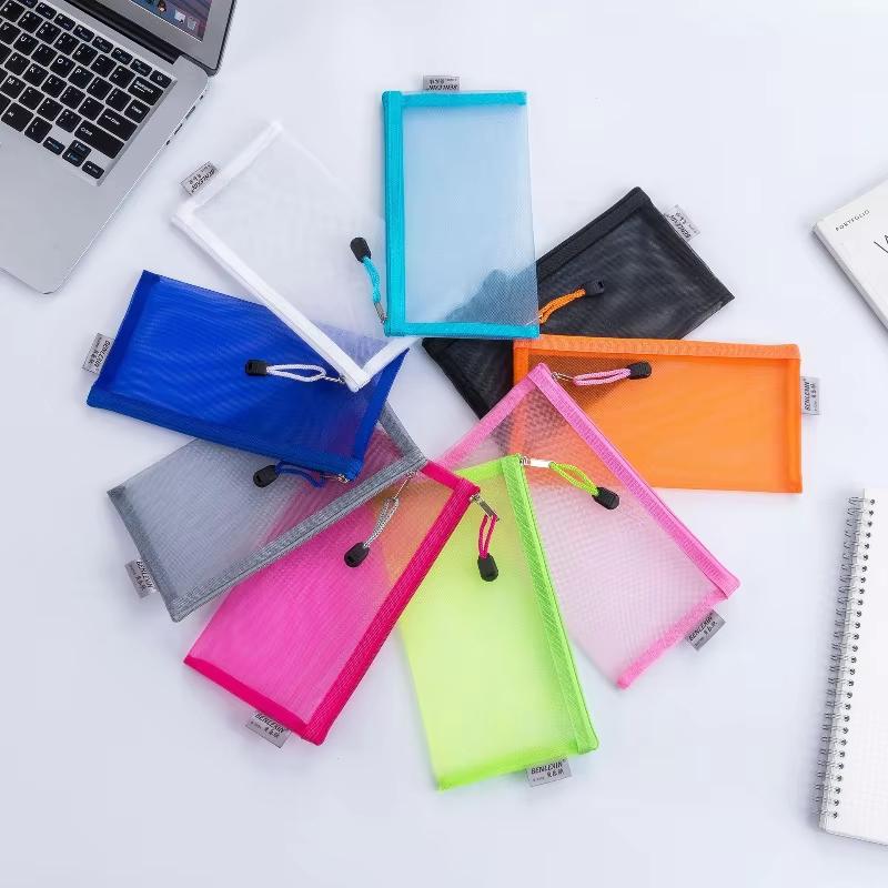 NEW Durable Zipper Mesh Pencil - đánh giá và giá Clear Mesh Pencil Pouch For Exam