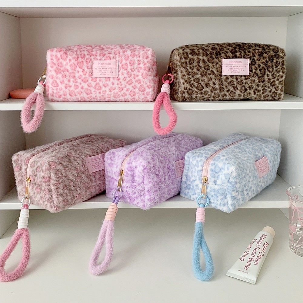 Pen Bag Leopard Stationery Bag - đánh giá và giá Aesthetic Large Pencil Case Pouch