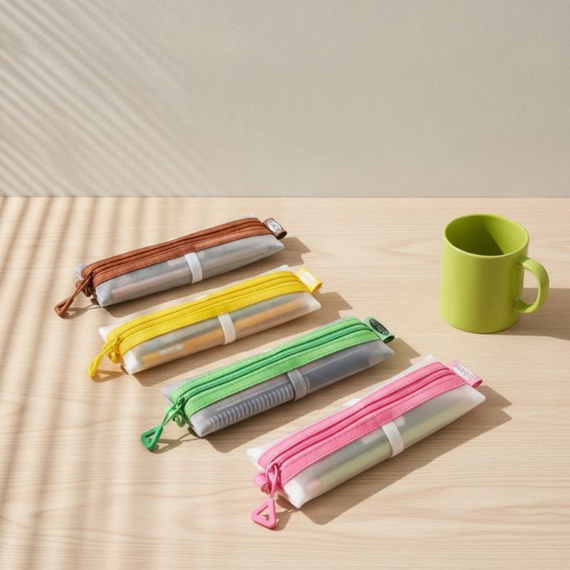 Transparent Mesh Pencil Pouch  - đánh giá và giá Clear Mesh Pencil Pouch For Exam