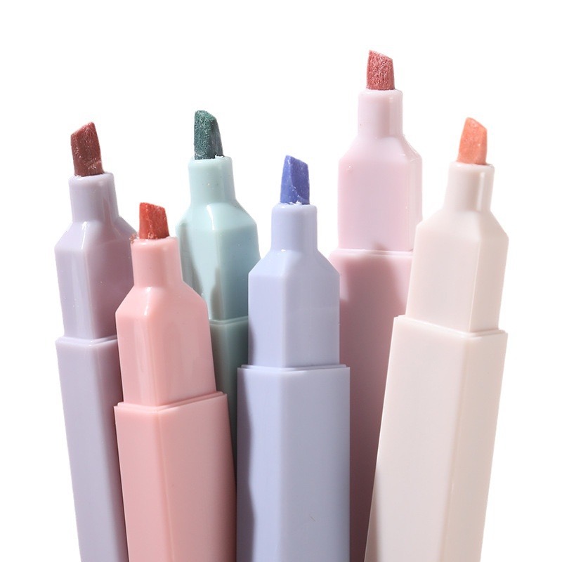 6 Pcs/Set Highlighters Set Cut - đánh giá và giá Pastel Highlighter Set Double Ended