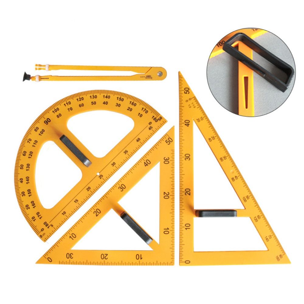 Durable Large Triangular Ruler - đánh giá và giá Math Geometry Set With Compass