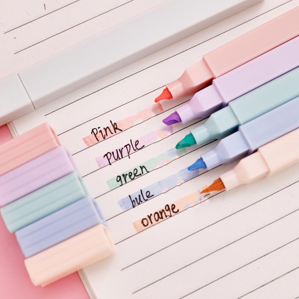 Colorful Highlighters 6pcs Pas - đánh giá và giá Pastel Highlighter Set Double Ended